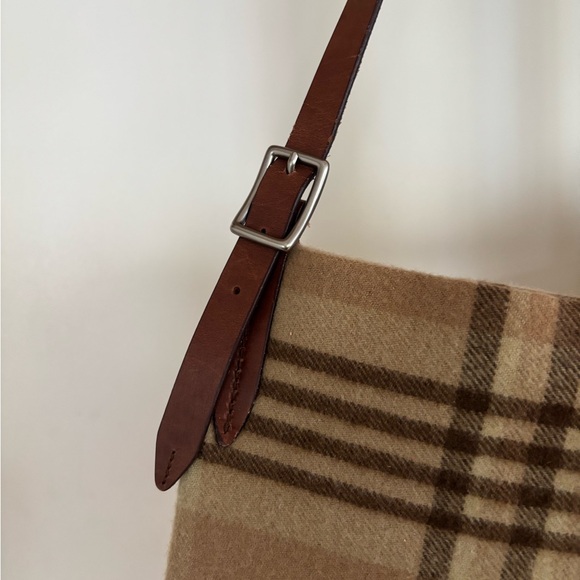 Vintage Ralph Lauren wool plaid crossbody bag Fringes - Picture 2 of 12